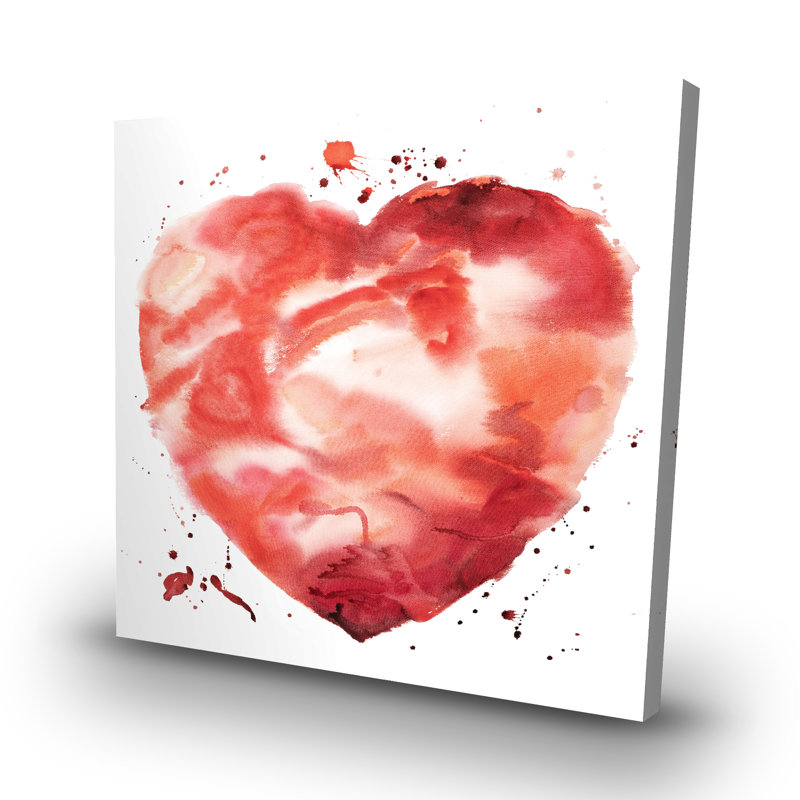Big heart - 32"x32" art on canvas