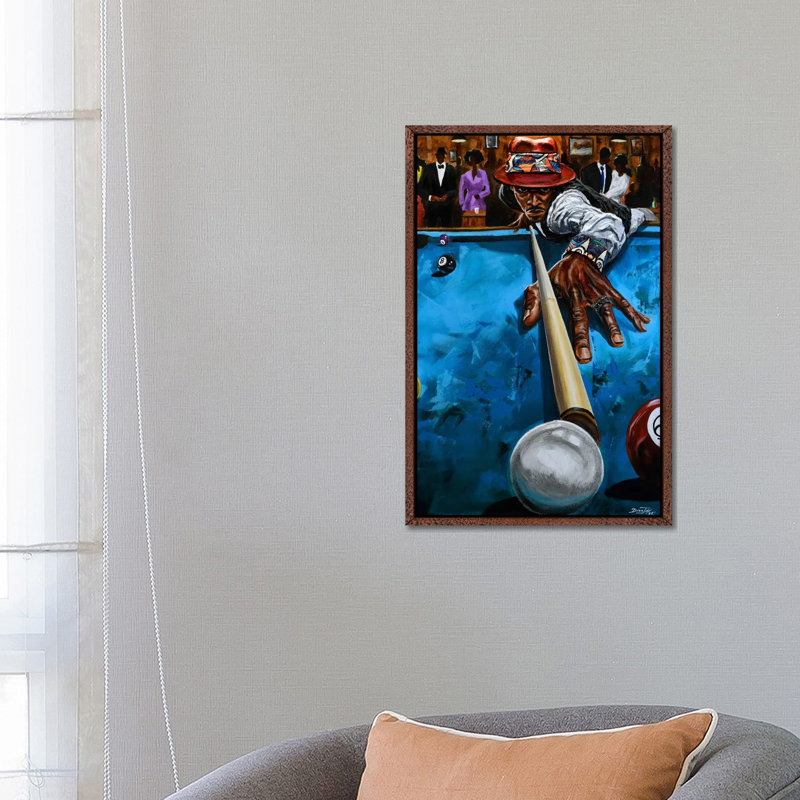 8 Ball Slim by DionJa'y - Gallery-Wrapped Canvas Giclée on Canvas, 66.04 cm H x 45.72 cm W, Framed Print without Mat, White