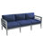 Belamar Outdoor 6-pc Seating Set, Sunbrella Spectrum & Black Aluminum-989607217-989607119