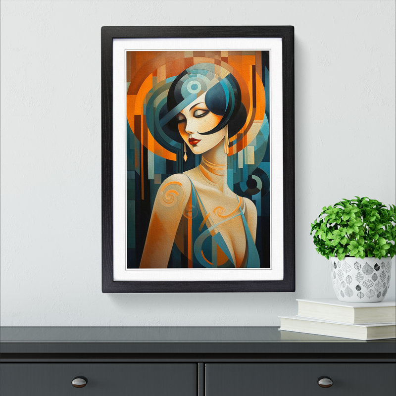 Single Picture Frame Wall Art, 46cm H x 34cm W, Black Framed