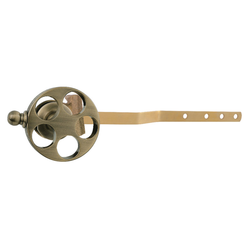 Levier de réservoir de toilette à montage frontal Kingston Brass Wendell, Antique Brass