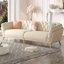 Coussin modulaire beige en polyester-901527728