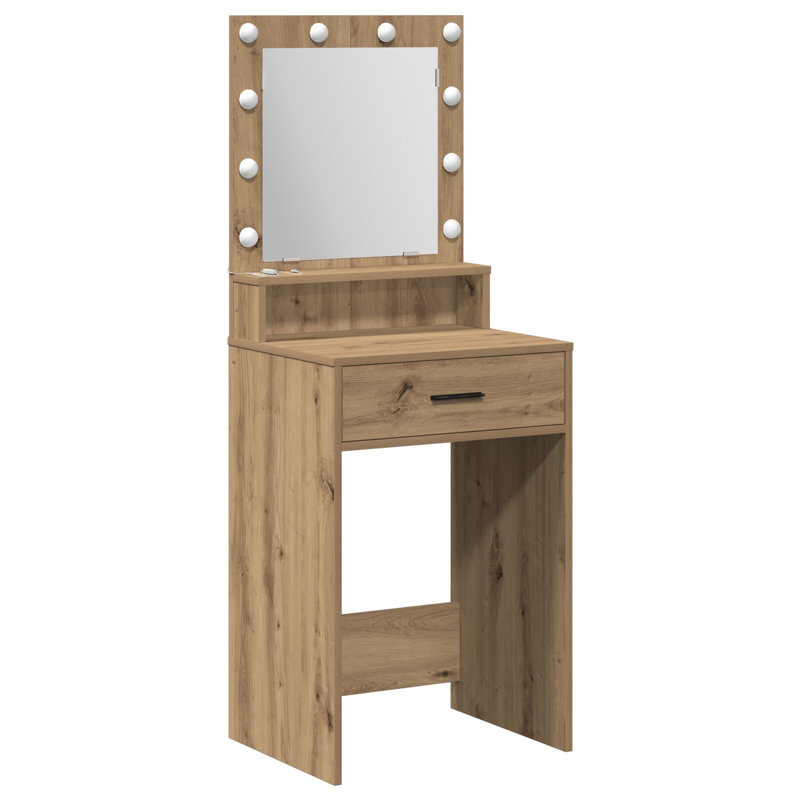 Solid Reclaimed Wood 50 X 41 X 135 Cm Mirror, Artisan Oak