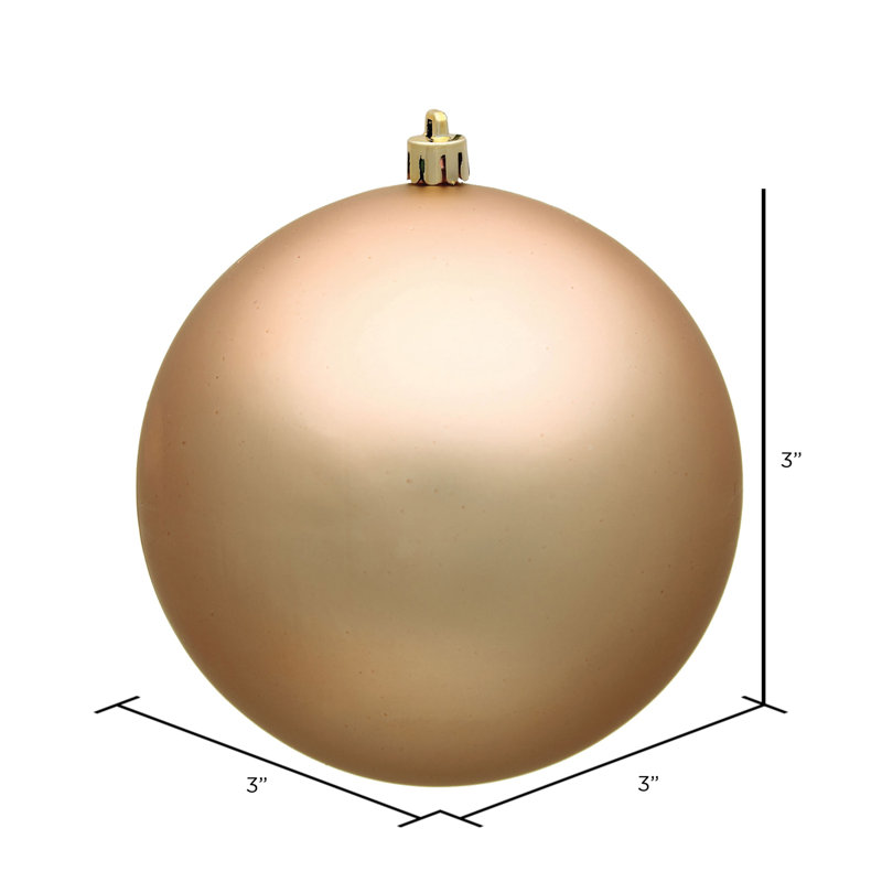 Holiday Décor Ball Ornament, Cafe Latte Matte