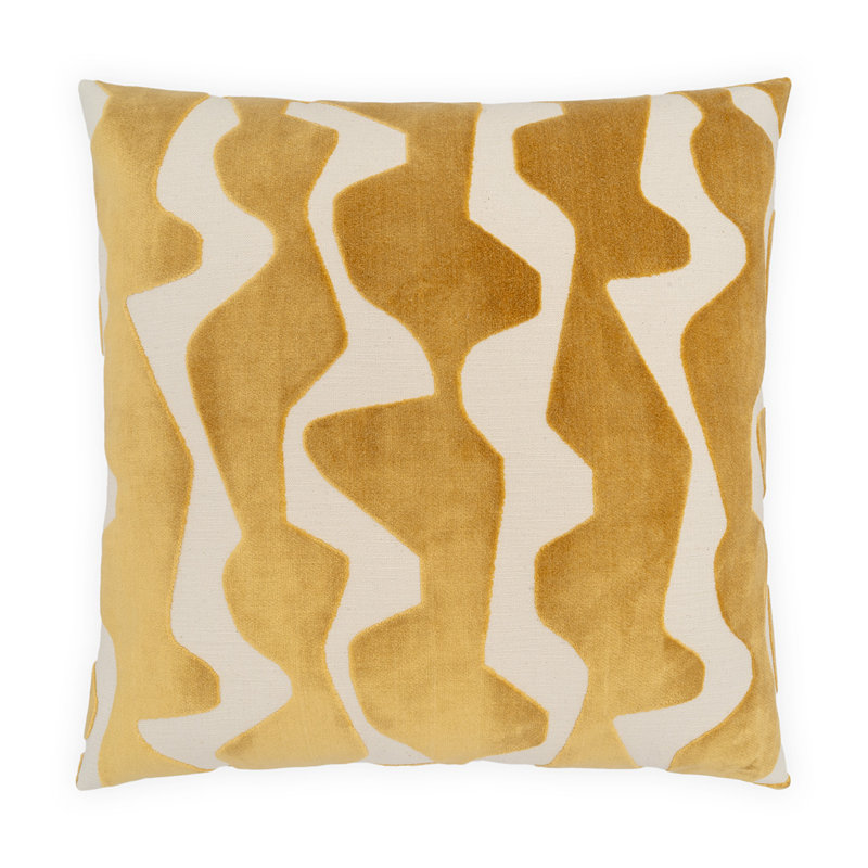 Spazzio Square Pillow Cover & Insert, Camel, Square 24"