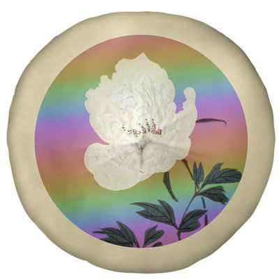 Keito Sato Floral Reversible Throw Pillow