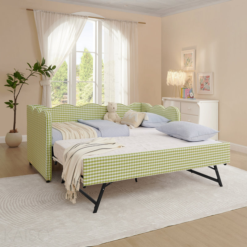 Lit de jour Cozy Gingham, Green