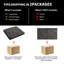Meuble-lavabo noir avec évier en céramique Middlet