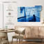 Lignes bleues abstraites-72649309