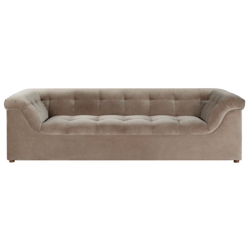 Joycelyn Tufted Sofa, Light Brown