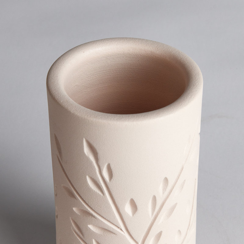 Eva Handmade Ceramic Table Vase, 6.25" H x 3" W x 3" D