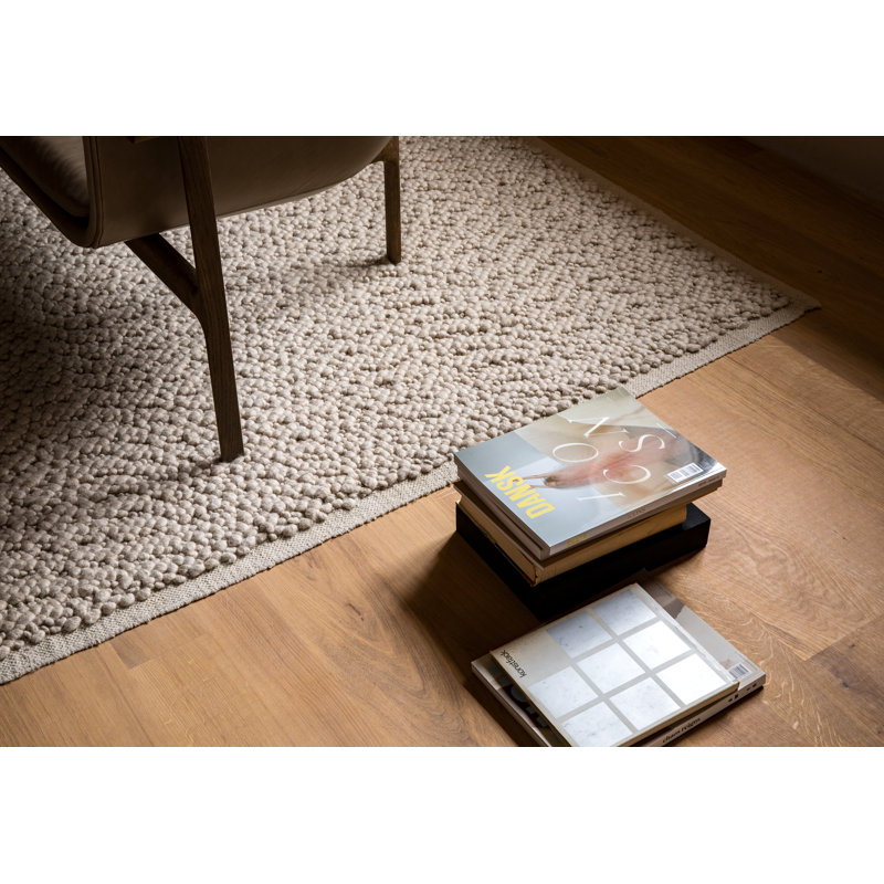 Gravel Area Rug in Ivory, Rectangle 6' x 8'
