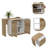 Chesterfield 2-Shelf 1-Drawer Kitchen Island-682502310