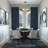 Transitional 1 Light LED Gold Ring Chandelier-33774068-34053658