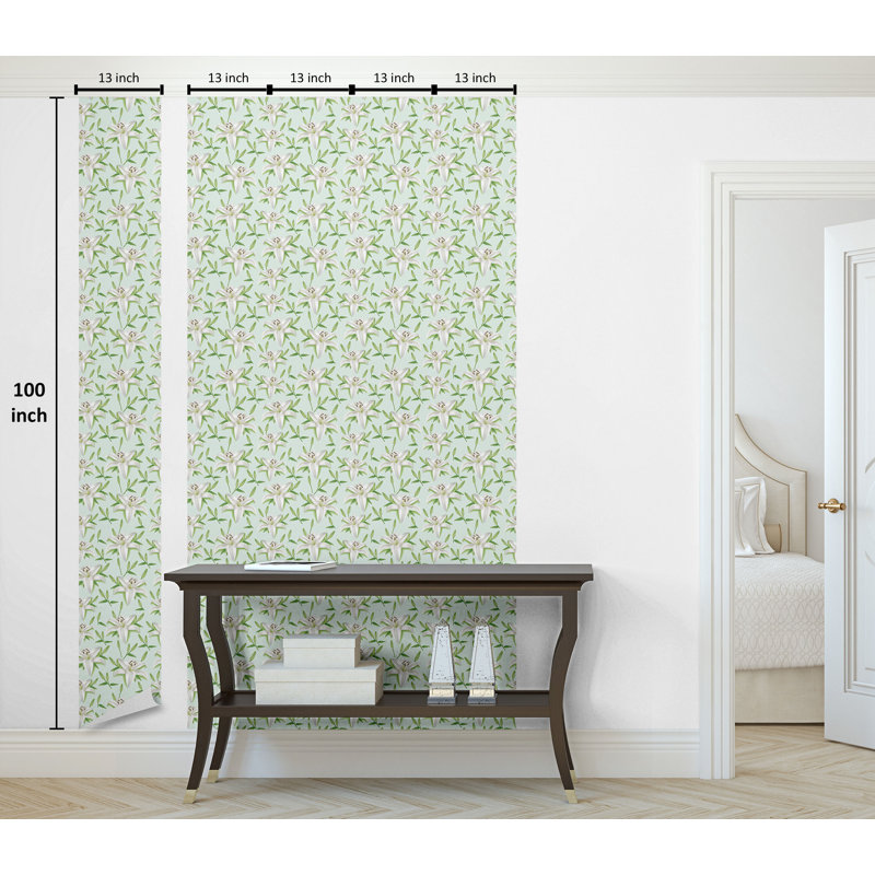 Torrick Roll, L 100 po x l 13 po, Vert fougère / gris pâle