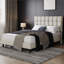 Size Modern Upholstered Bed Frame with Adjustable Square Tufted Headboard-99170189-93363910