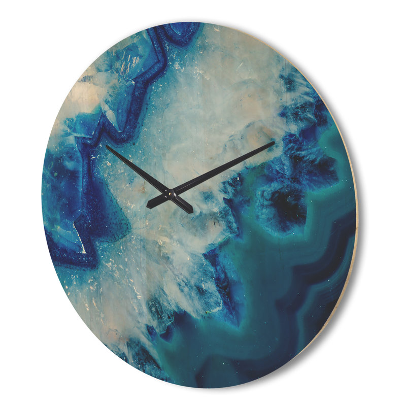Horloge murale Geode Slice Macro, Grand