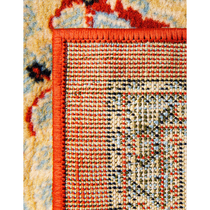 Tapis oriental noir Balthrop, Terracotta Red, Rectangle 2'2" x 3'