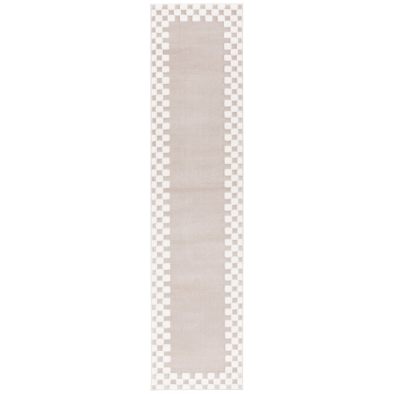 Kiontae Performance Checkered Rug, Runner 2'3" x 8'