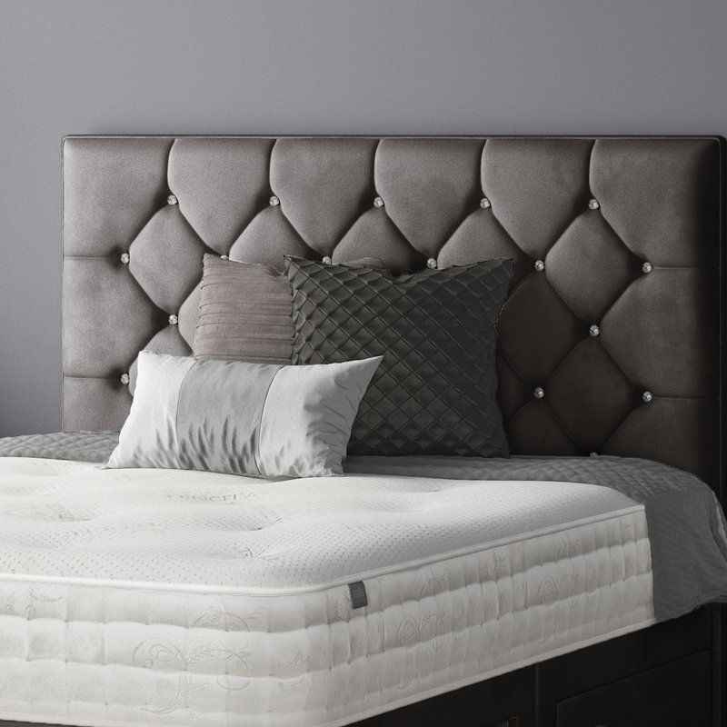Eberhardt Divan Bed Base, Super King (6'), 4 Drawers, Charcoal