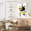 Avery, peinture abstraite dorée-108244804