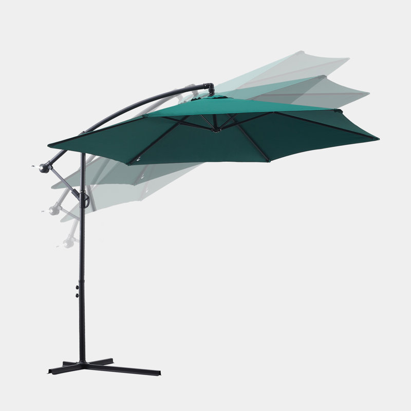 Artair 300cm Cantilever Parasol, Green