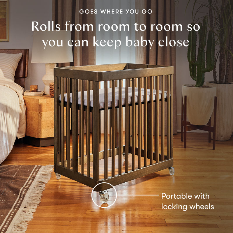 Pogo 8-in-1 Convertible Crib, Natural Walnut