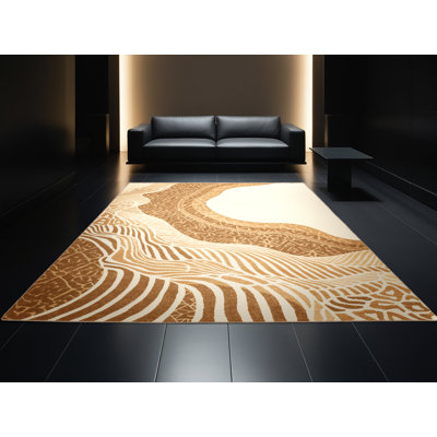 Soft Plush Maspeth Global Inspired Moroccan Area Rug in Beige – Beige Binding