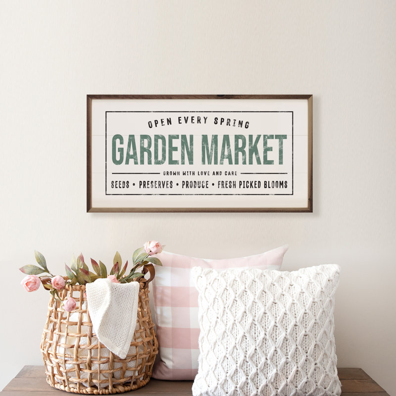Garden Market - blanc, H 12 po x l 24 po