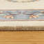 Tapis oriental oriental oriental à médaillon en laine bleu azur-116476224
