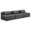 Canapé modulaire en similicuir 3 pièces Ivion-94884215