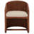 Pegan 21 inches W Linen Barrel Chair