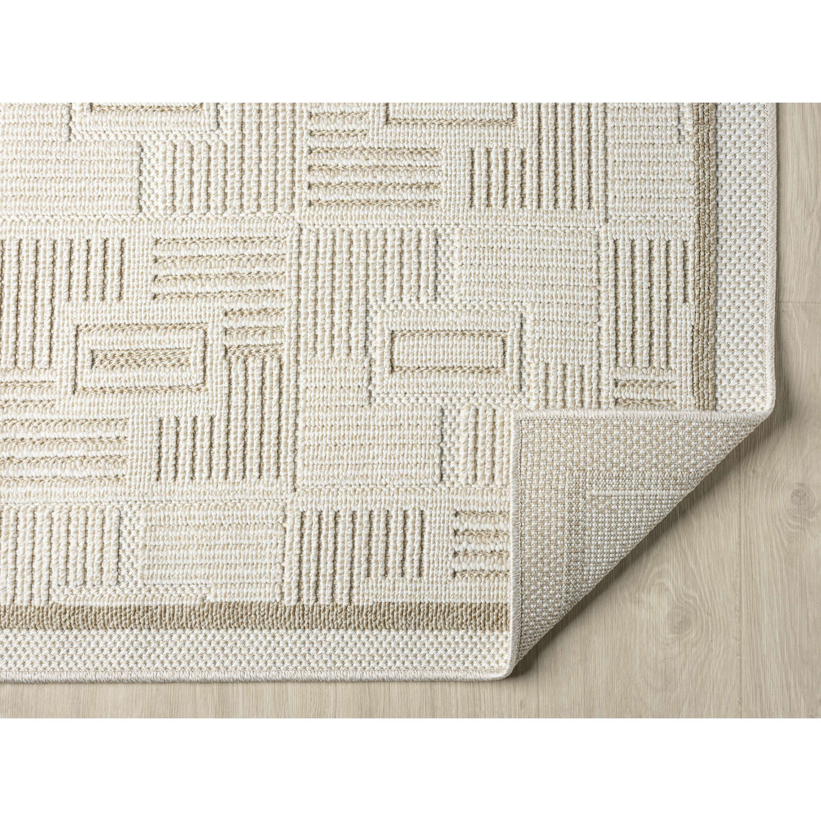 Hildegard Checkered Outdoor Rug, Rectangle 7'10" x 9'10"