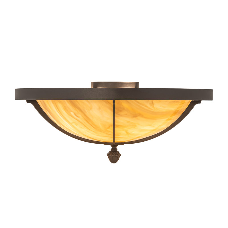 Heyer 3 - Light Flush Mount, 8" H x 20" W x 20" D