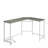 Bambina Gray & White Finish Computer Desk