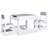 Chana Kids 3 Piece Square Interactive Table and Chair Set-1563544449-1563544462