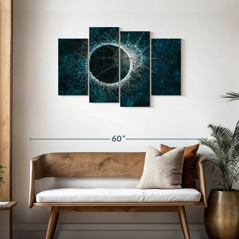 Avery Abstract Solar Eclipse, 27" H x 43" W