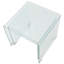 Kopnisky Glass Top Sled Nesting Tables