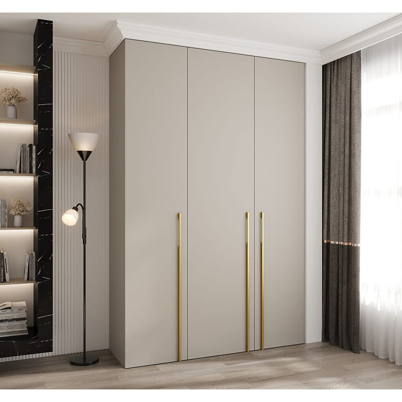 Manufactured Wood Wardrobe, 246cm H x 160cm W x 50cm D