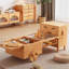 Table basse en bois massif au design créatif