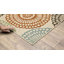Tapis d'intérieur / extérieur beige / bleu sarcelle / orange Baringer-631098060