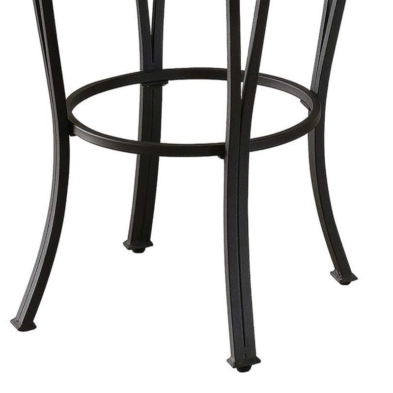 Swivel Bar Stool with Upholstered Seat, Bar Stool (29" Seat Height)