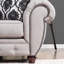 Causeuse Chesterfield à accoudoirs roulés avec coussins réversibles de 76 po Suffield