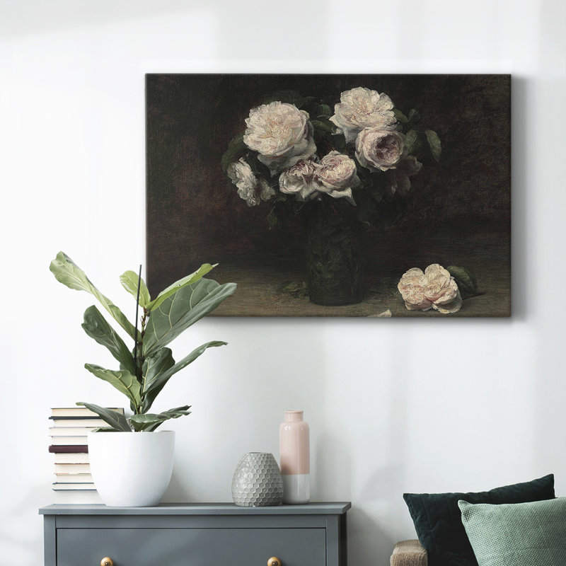" Vintage Botanical-CVII ", 33" H x 49" W x 1.5" D, Wrapped Canvas