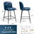 Swivel 26.8'' Faux Leather Counter Stool-106647193