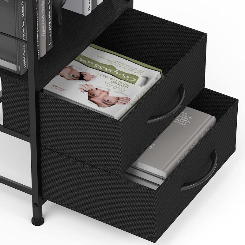 Dezere 2 - Drawer End Table, Black