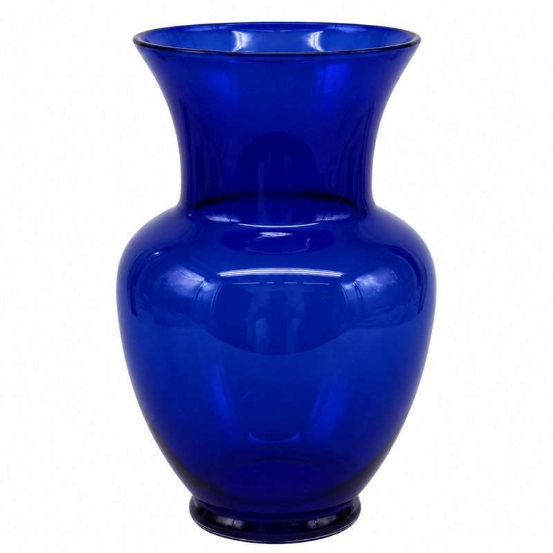 Vase en verre Evian, 11,00 po x 11,00 po x H 14,00 po
