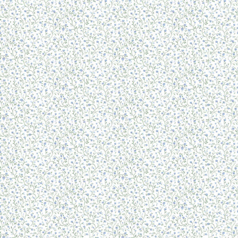 Pretty Prints Mini Floral Wallpaper Roll, Green