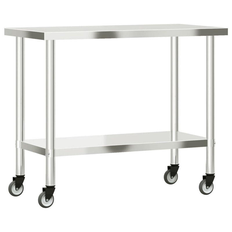VidaXL L 43,3 po x l 21,7 po x H 33,5 po, With wheels, 43.3" x 21.7" x 33.5"