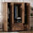 4 Door Wardrobe Armoire Closet with 2 Drawers-996712343